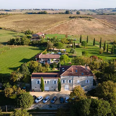 D'hotes La Detente - Domaine La Rose Des Vents 住宿加早餐酒店 奥维河畔卡斯泰尔诺